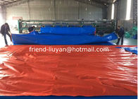 UV Resistant PE Tarpaulin Roll Orange Blue For Your Boat Covering