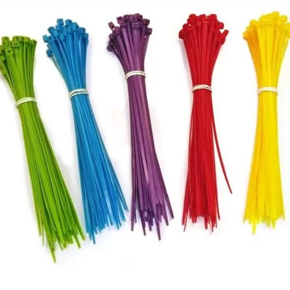 4.8x368mm Nylon Cable Colorful Zip Ties UV Treated Black Red Blue White