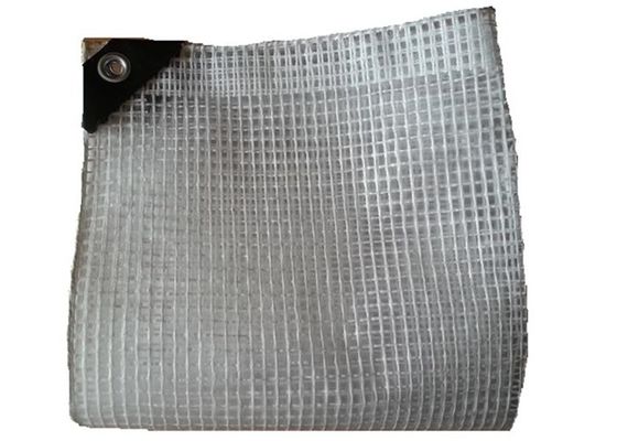 Tejido transparente de invernadero laminado con plástico Tarpaulin anti lluvia Tarpaulin tela de malla de trabajo pesado